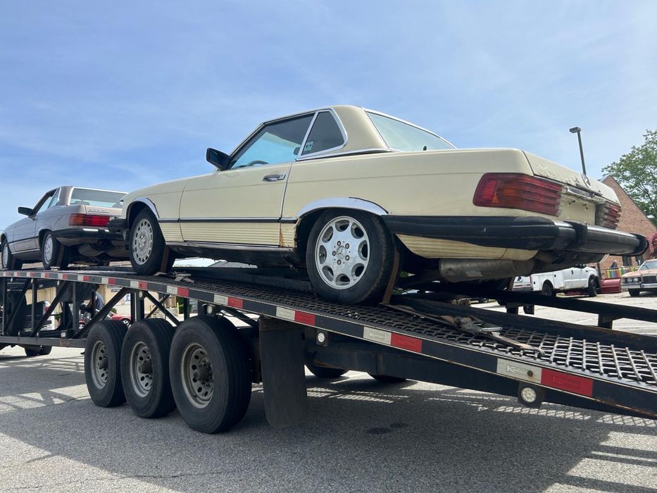 Mercedes 560 SL decapotabila, proiect