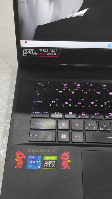 Игровой ноутбук MSI GP66, 15,6"IPS 240Hz, i7-11800H, RTX3070, 24ГБ,