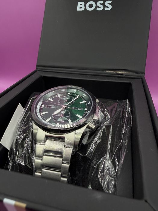 Ceas Hugo Boss Cadran verde Nou •Matei Amanet Margeanului•3930