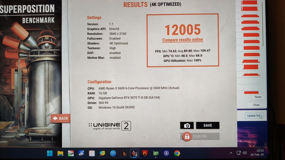 Vand /schimb Gigabyte RTX 3070TI OC, 3 ventilatoare