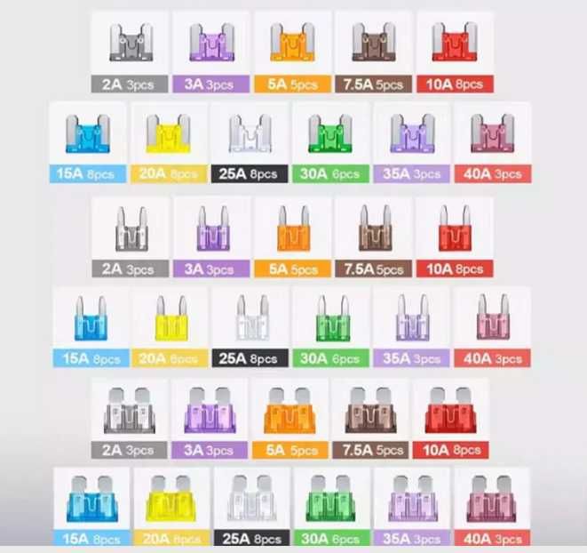 Комплект автомобилни предпазители/бушони