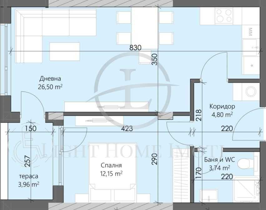 Продава се Двустаен апартамент в Пловдив, Кършияка - 74 кв.м за 756 €/кв.м - Снимка #4