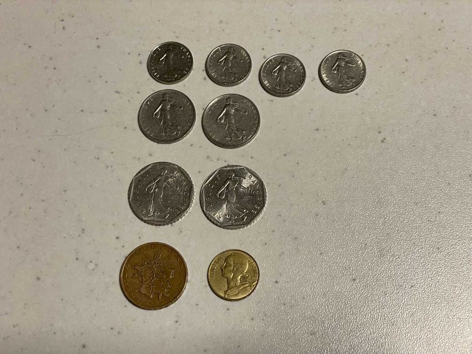 Стари монети от Словения, Гърция, Италия, Холандия, Франция, Югославия