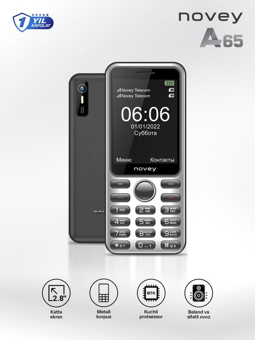 Novey A65 (Garantya 100%)(24/7Aloqadamiz)