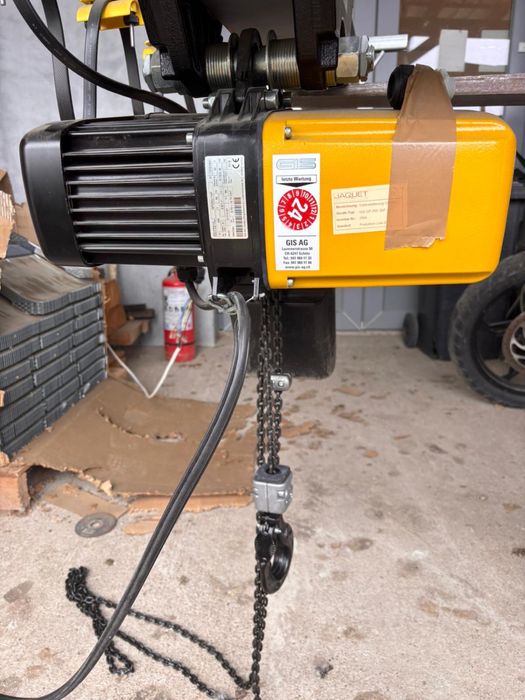 Macara palan  electric cu lanț GIS GP250/1NF – 250 kg, 400V, Elveția