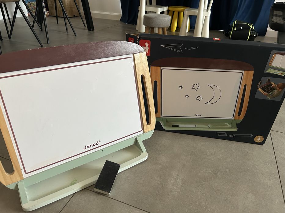 Tabla de scris cu 2 fete Janod din lemn