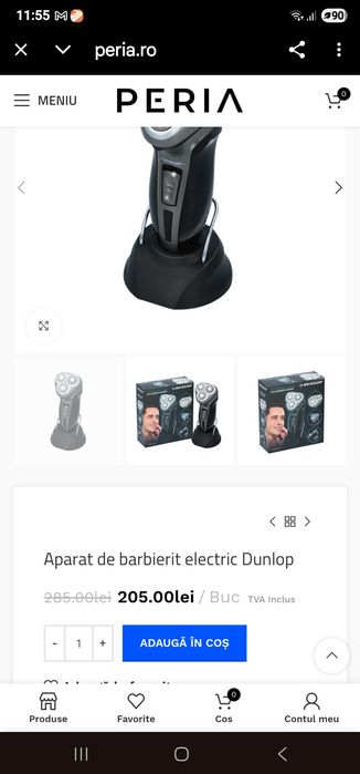 Vând aparat bărbierit Dunlop