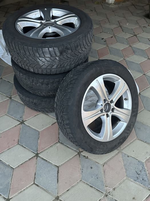 Set jante Mercedes R17 + anvelope iarnă 225/55/R17