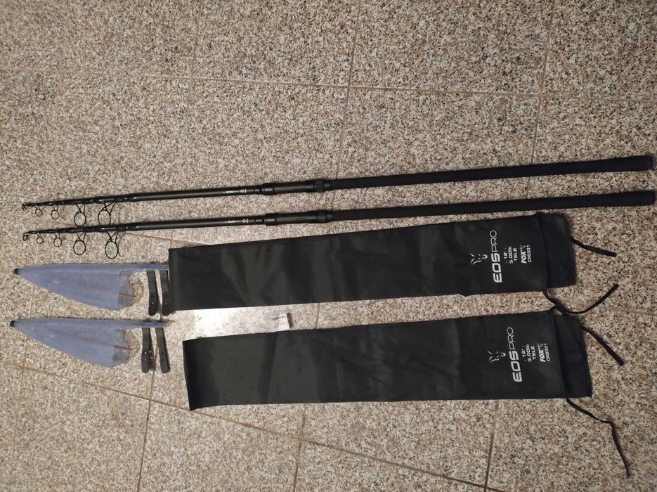 De vânzare 2 lansete telescopice Fox Eos Pro 3.6m,3lbs