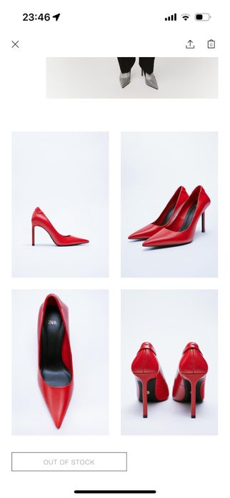 Кожени обувки на висок ток