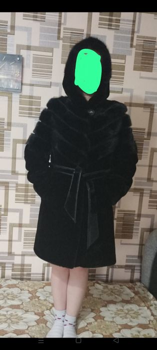 Шуба мутон с норкой 90000