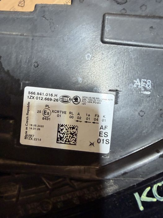 Far dreapta Skoda Kodiaq Full Led 2017/3018/2019/2020/2021