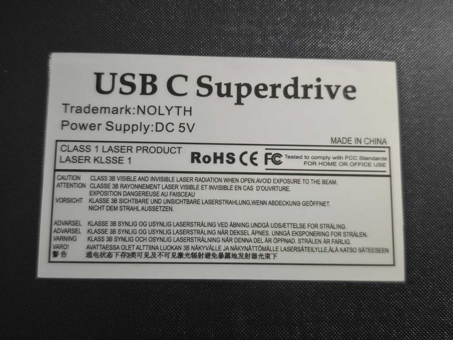 DVD Writer extern portabil NOLYTH, USB 3.0 USB-A 2.0, Micro USB  TF SD