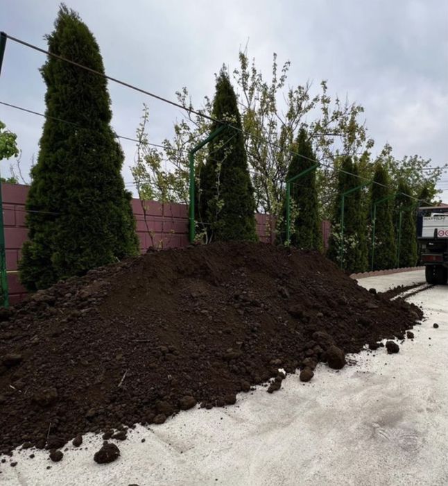Livrare pamant negru vegetal pentru gazon / gradina / flori / etc