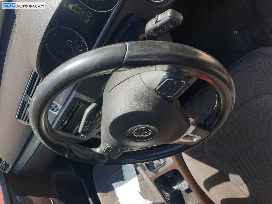 Volan 3 Spite din Piele cu Comenzi FARA Airbag Volkswagen Passat B7 2010 - 2015 [LR0482]