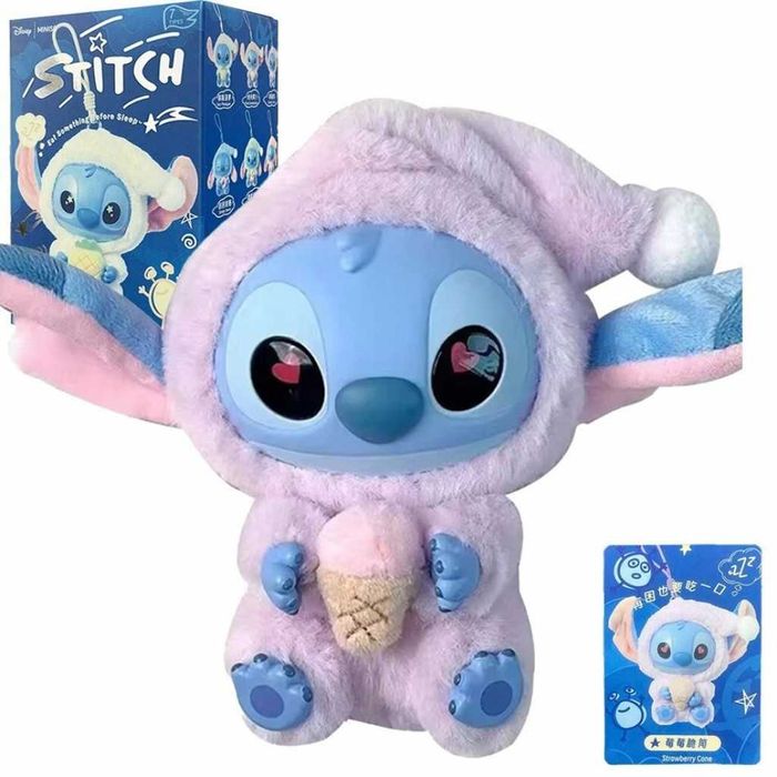 Сладка изненада с Miniso Stitch в пижама – колекционерска фигурка 15см
