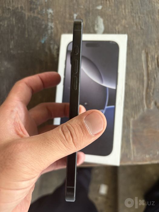 iphone 16 pro max yomkost 100% 163 ta sikl karopka bor 256g oqip qlila