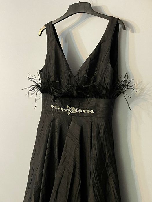 Rochie eleganta din tafta cu buzunare