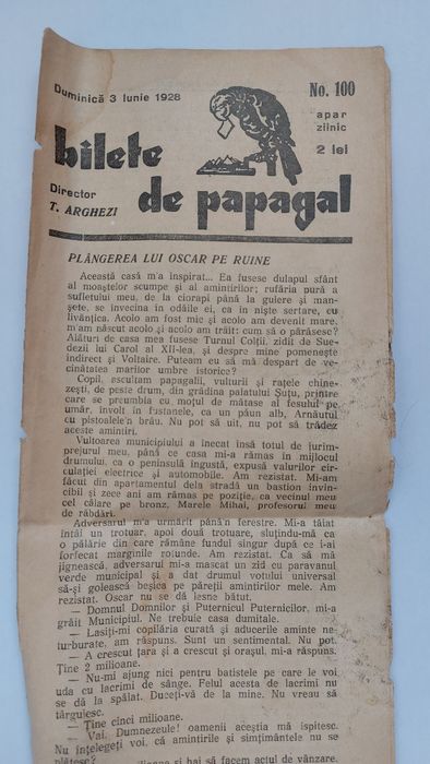 Bilete de papagal nr.100