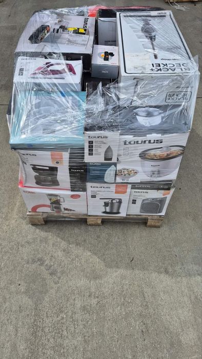 Палет-бокс  електроуреди Taurus / Solac / Black+Decker – 48–50 бр., клас A/B

Описание:

Продавам палет- бокс  с електроуреди от марки  Taurus, Solac