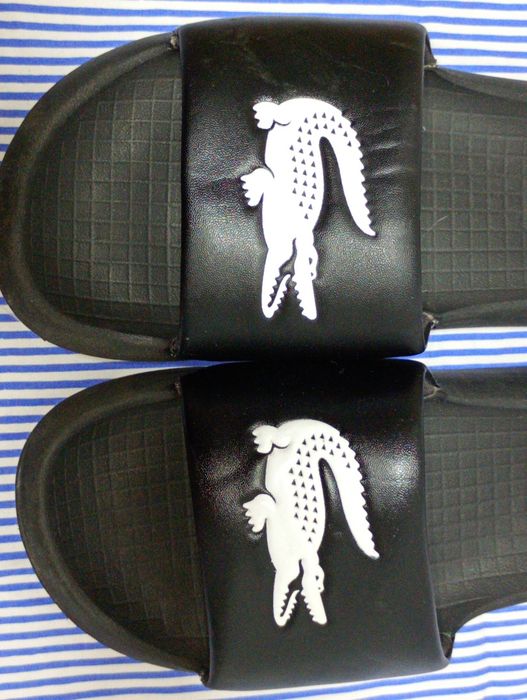Papuci  moderni pentru bărbați Lacoste Serve Slide autentici nr.43