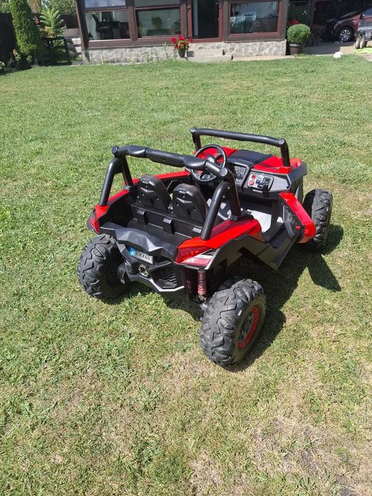 Masinuta electrica pentru copii cu 2 locuri, UTV BUGGY, 4X4, 12V10AH, roti EVA, Rosu