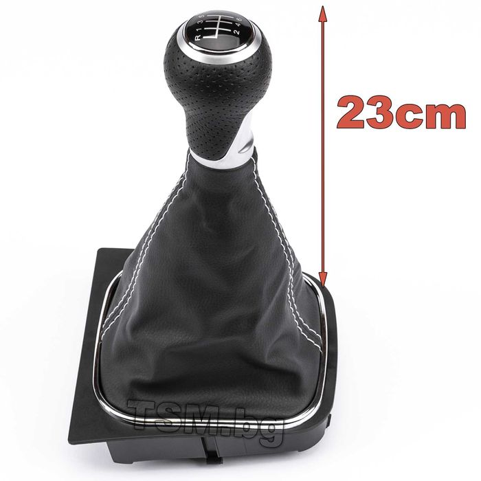 Кожена Топка Скоростен Лост с маншон за VW GOLF 5 6 JETTA Голф Джета 3