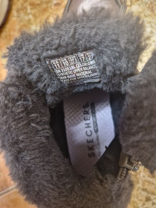 Ghete Skechers pt copil , din piele ecologica