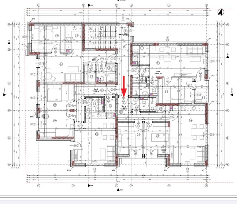Продава се Тристаен апартамент в Благоевград, Бялата висота - 72 кв.м за 14 €/кв.м - Снимка #6