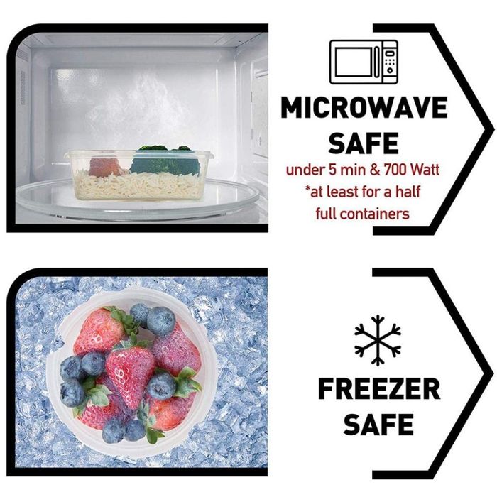 Комплект стъклени купи с пластмасов капак - 3броя