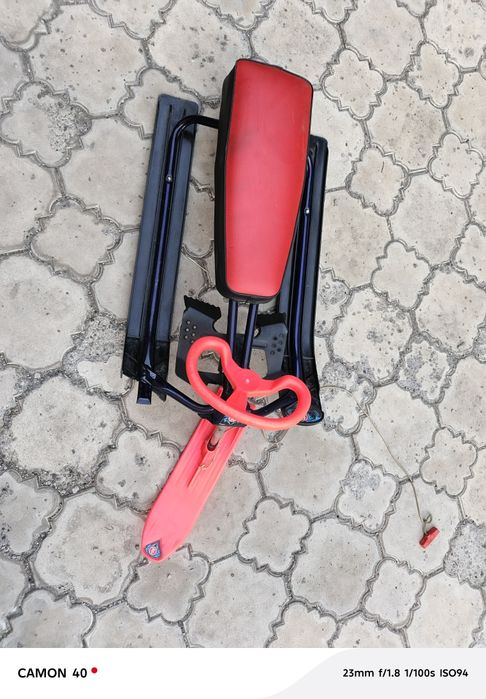 Детские сани снегокат с алюминиевым корпусом