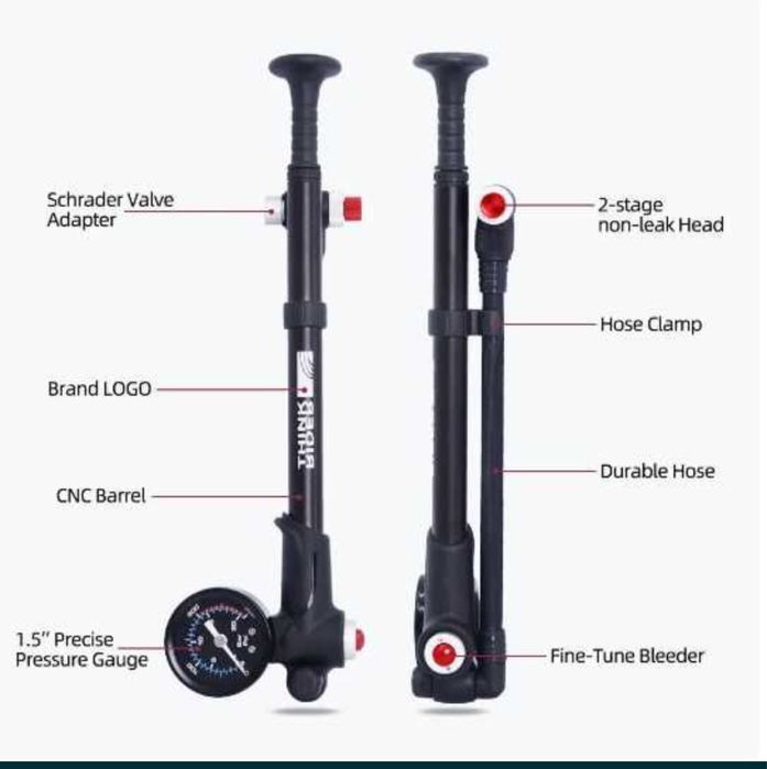 Pompa suspensie compatibila Rockshox Fox 300psi -20bari mountainbike