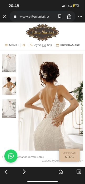 Rochie de mireasa Elite Mariaj, Xs-S