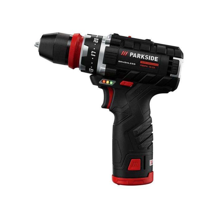 Нов Безчетков винтоверт Parkside Performance 12V 2броя батери