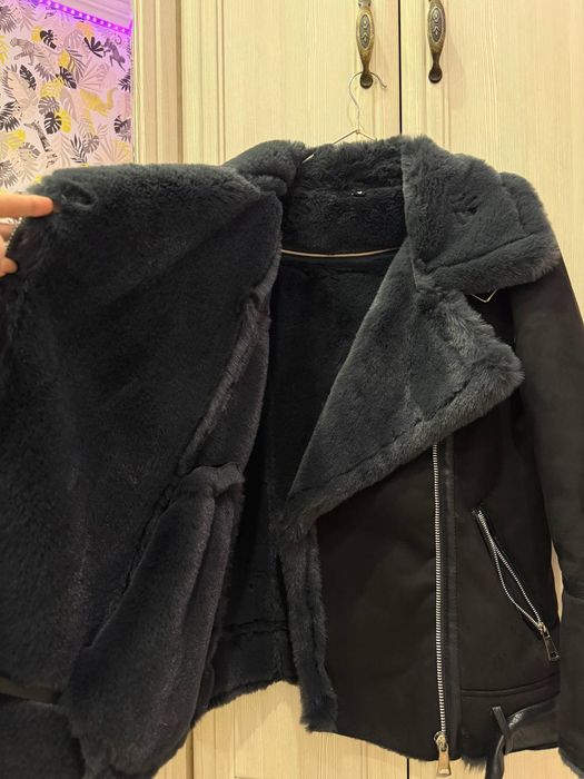 Дублёнка авиатор женская