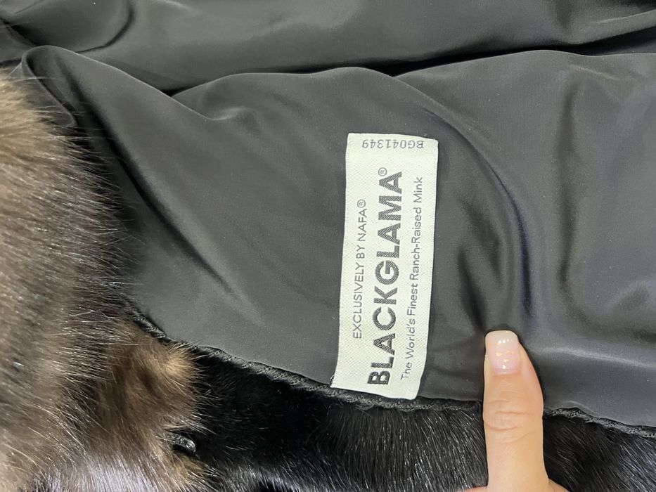 Норковая шуба с соболем