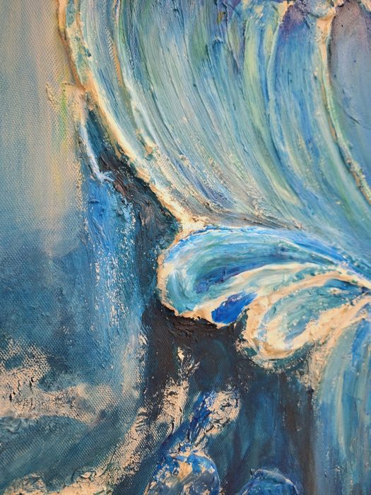 3д картина волна,океан