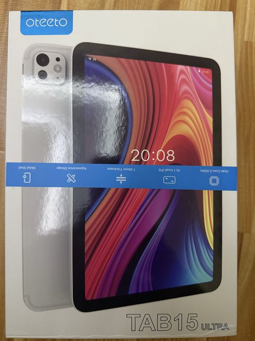 Планшет фирмы oteeto tab 15 ultra (новый)