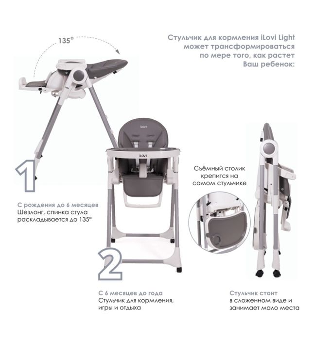 стульчик для кормления ILOVI