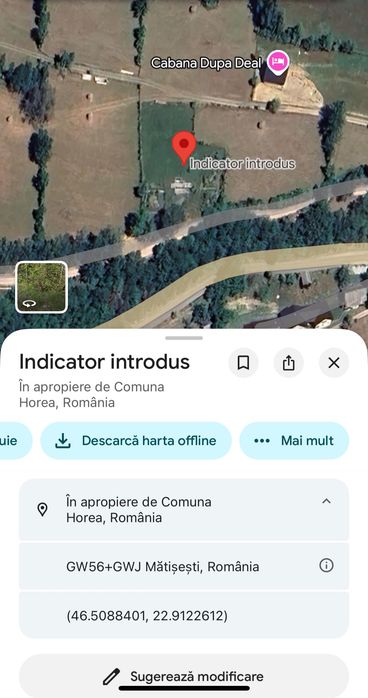 De vânzare teren intravilan – 1.604 mp – Mătișești, Parcul Național Apuseni