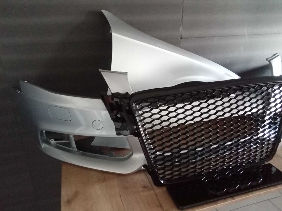 Pachet Bara Aripa Grila Radiator Audi A4 B8 Argintiu LY7W/LX7W