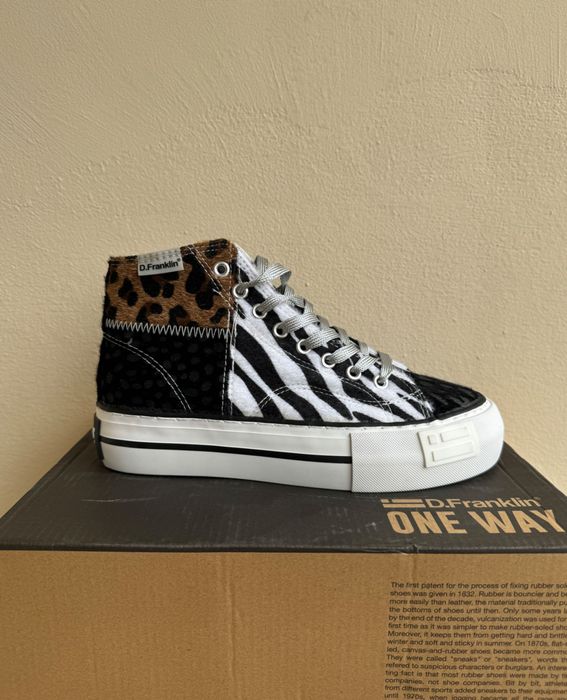 Дамски кецове D.Franklin One Way Vert Patch Leo