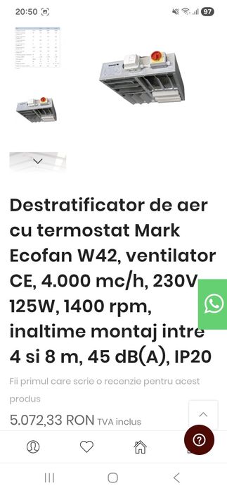 Destratificator aer MARK