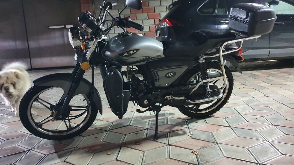 Мопед ALPHA RX серого цвета