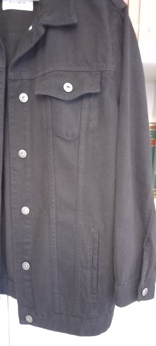 Geaca de blugi neagra oversize