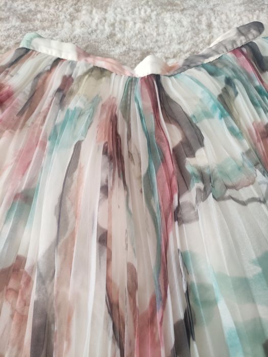 Fustă plisată multicolor H&M