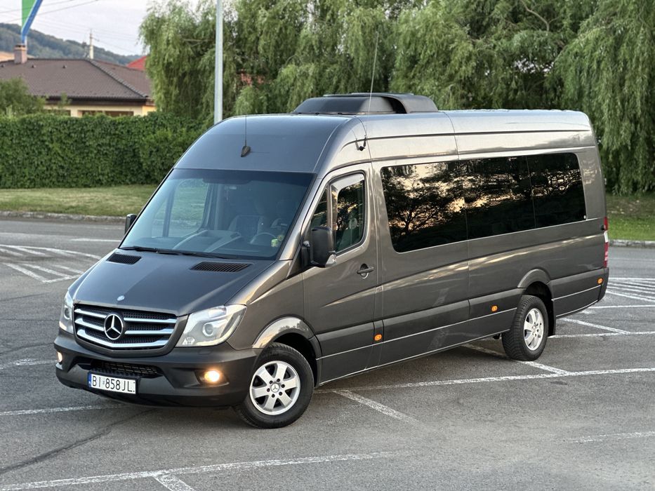 Mercedes-Benz Sprinter 319 Bluetec, Motor 3.0 190CP / 9 Lcuri M1 Extra long Dublu Clima, Full Led, Jante, Rezervor 260, 319,318,519,316,313,516,518
