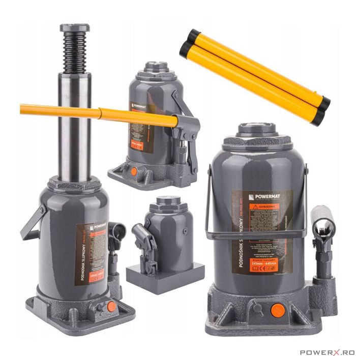 Cric hidraulic, capacitate 20 tone, 445 mm - 245 mm, Powermat