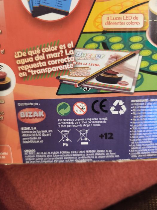 Buzzer Electronico trivia game ES. NOU, nefolosit
