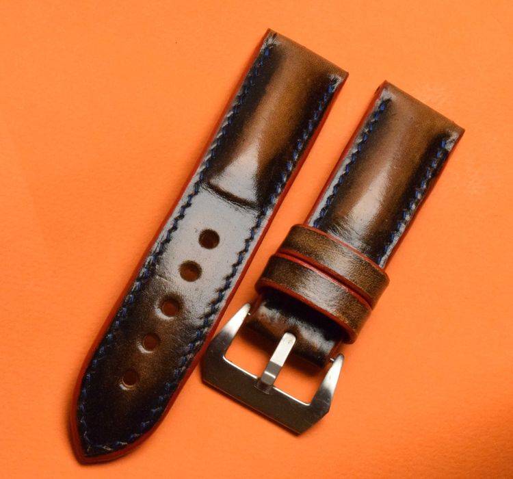 Кожена каишка за часовник Panerai ръчна изработка 26/26мм, 26/24мм